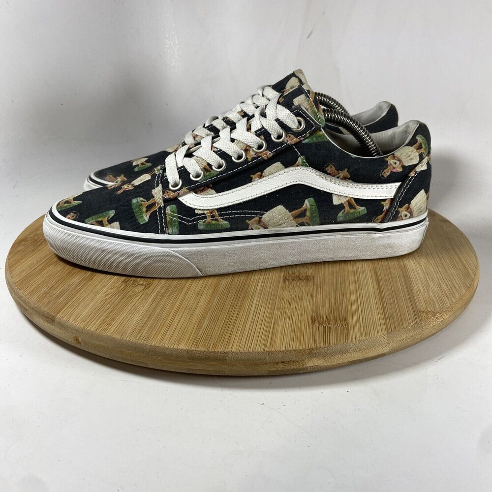 Vans Authentic Hula Girl Aloha Black Lace-Up Mens 7.5 US Womens 9